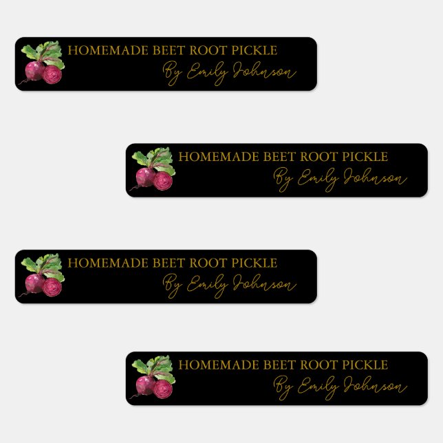 Hausgemachte Rübenwurzel-Siegel Etiketten (Gruppe)
