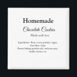 Hausgemachte Schokoladenkekse aus Liebe fügen Text Magnet<br><div class="desc">Entwurf</div>