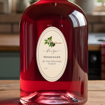 Hausgemachte Sloe Gin mit Vintager Illustration