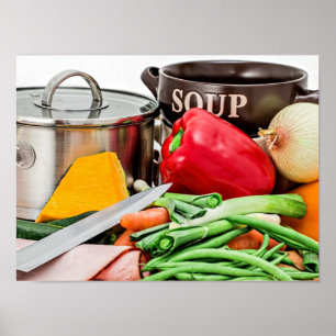 Hausgemachte Suppe... Yum! Poster