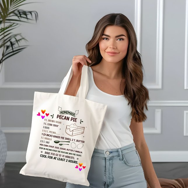 Hausgemachte süße Pecan Pie Rezept Weihnachtsgesch Tragetasche (Von Creator hochgeladen)