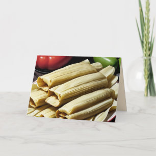 hausgemachte Tamales Feiertagskarte