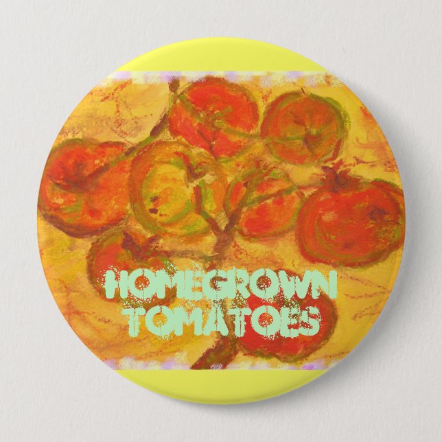 hausgemachte Tomaten Button (Vorderseite)