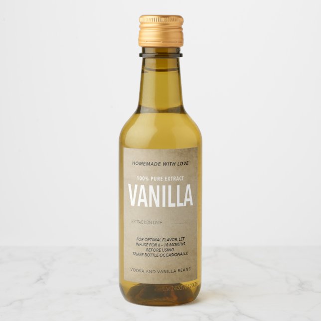 Hausgemachte Vanilla Extract VE006_04wnp Weinetikett (Vorderseite)