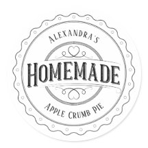 Hausgemachte Vintage Aufkleber für Personalisierte