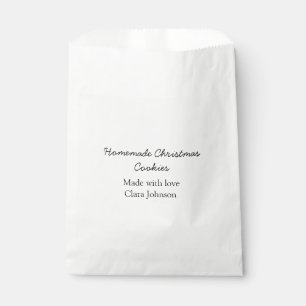 Hausgemachte Weihnachtskekse mit Liebe geben den N Geschenktütchen