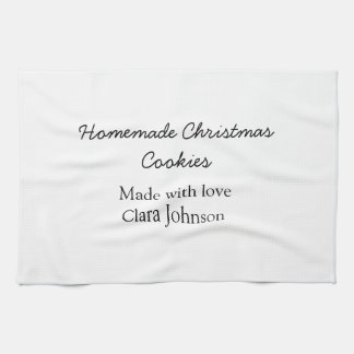 Hausgemachte Weihnachtskekse mit Liebe geben den N Geschirrtuch