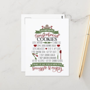 hausgemachte Weihnachtskuchen Küche Pos Postkarte