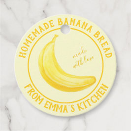 Hausgemachtes Bananenbrot - hergestellt aus Liebe Geschenkanhänger