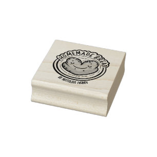 hausgemachtes Brot Gummistempel