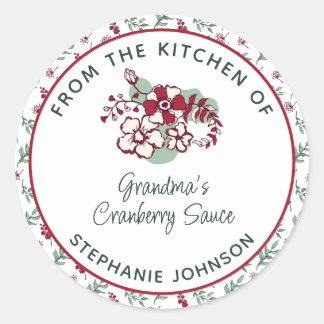 Hausgemachtes Geschenk aus der Küche Runder Aufkleber