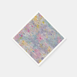 Hausgemachtes Papier mit farbigen Pulsakzenten Serviette