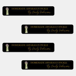 Hausgemachtes Spargel-Siegel Etiketten