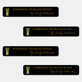 Hausgemachtes Spargel-Siegel Etiketten