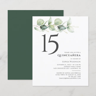 Haushalt 15. Geburtstag Eukalyptus Quinceanera Ein