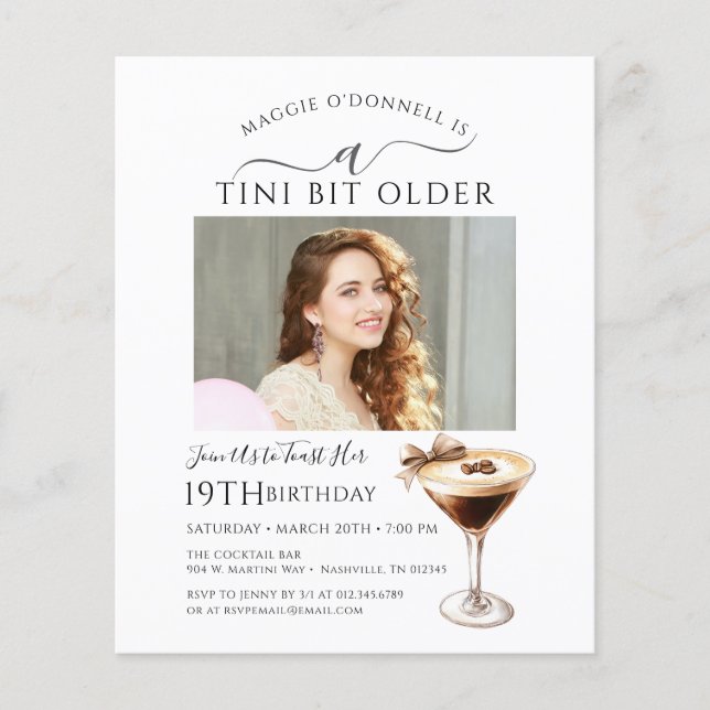 HAUSHALT 19. Geburtstag Tini Bit Älteres Foto Mart (Vorderseite)