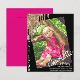 HAUSHALT 1. Geburtstagsmädchen 1 Heute FOTO Einlad