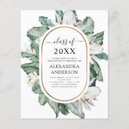 Haushalt 2022 Tropischer Abschluss Magnolia Floral