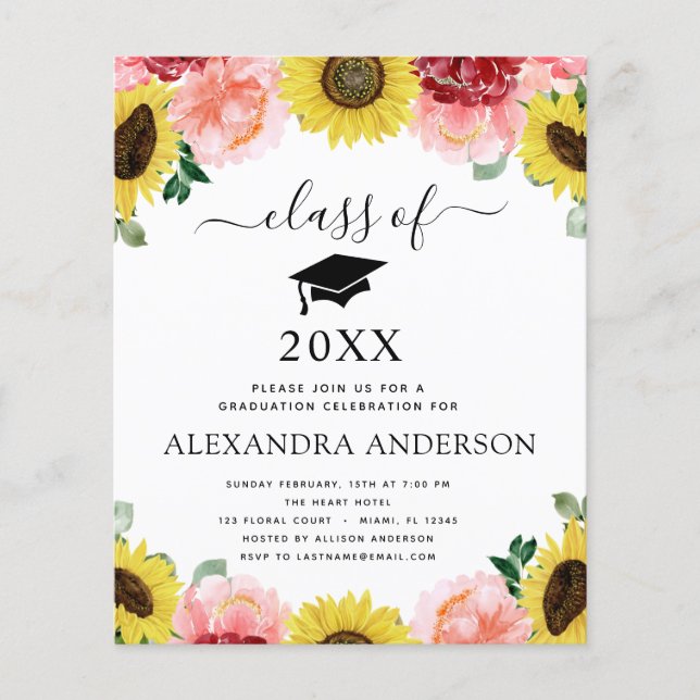 Haushalt 2023 Abschluss Sonnenblumen Land (Vorderseite)