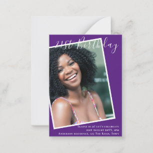 HAUSHALT 21. Geburtstag Einladung FOTO Keepake