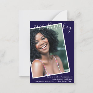 HAUSHALT 21. Geburtstag Einladung FOTO Keepake