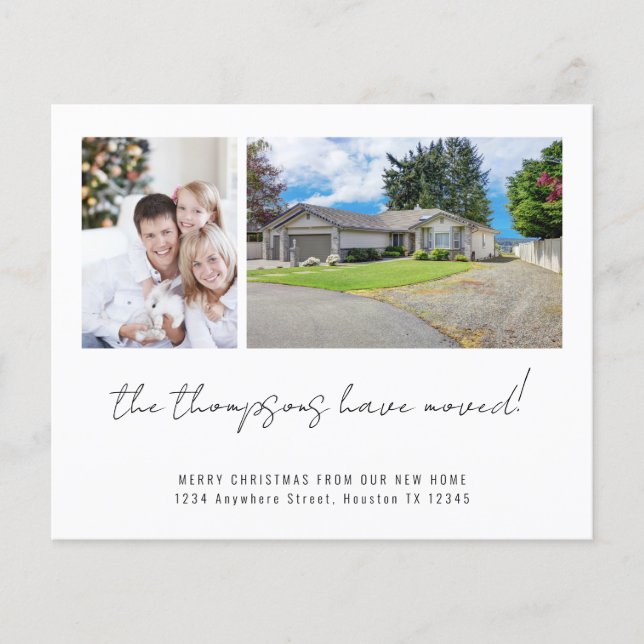 HAUSHALT 2 Fotos Frohe Weihnachten Neue Zuhause (Vorderseite)