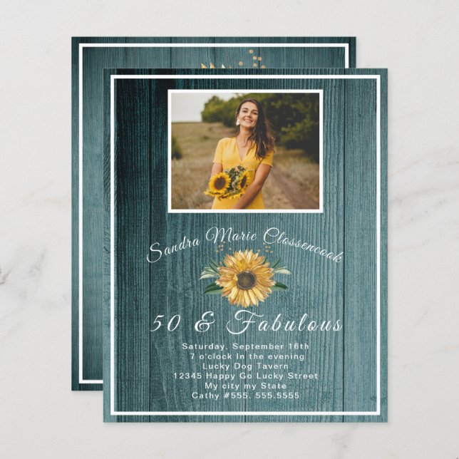 Haushalt 50 und umfangreich | Sonnenblumenschiff (Vorne/Hinten)