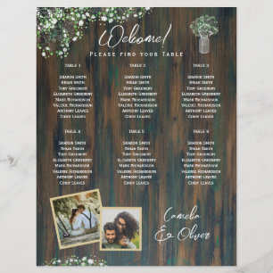 HAUSHALT 6 Tabelle Rustikale Gypsophila FOTO Sitzp