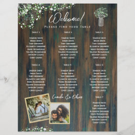 HAUSHALT 7 Tabelle Rustikales Gypsophila FOTO Sitz