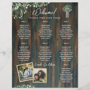 HAUSHALT 7 Tabelle Rustikales Gypsophila FOTO Sitz