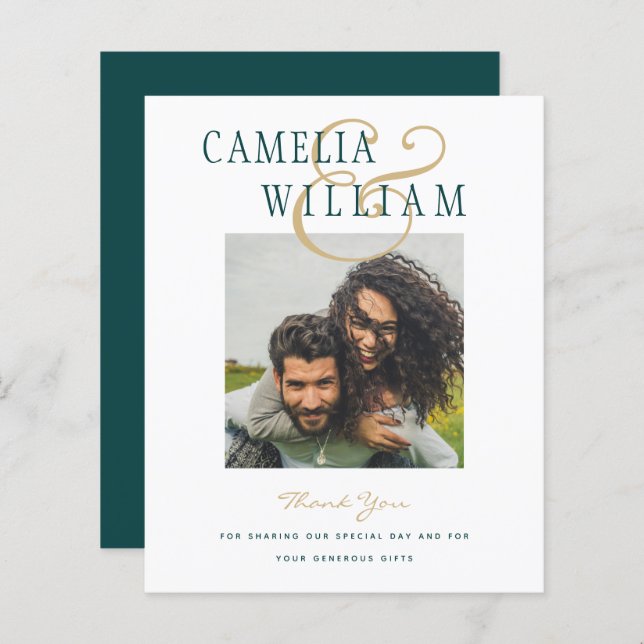 HAUSHALT Aquamarines grünes Hochzeitsszenario FOTO (Vorne/Hinten)