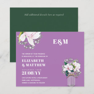 HAUSHALT Blumenrosa Magnolias Grüne Hochzeit Einla