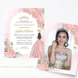 Haushalt Blumenrot Rosa Foto Quinceañera