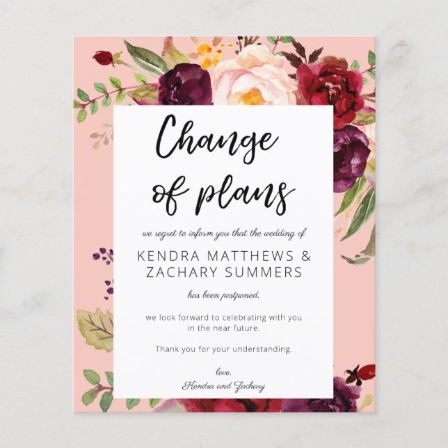 Haushalt Burgund Marasala PNK Änderung der Pläne F Flyer (Vorne)