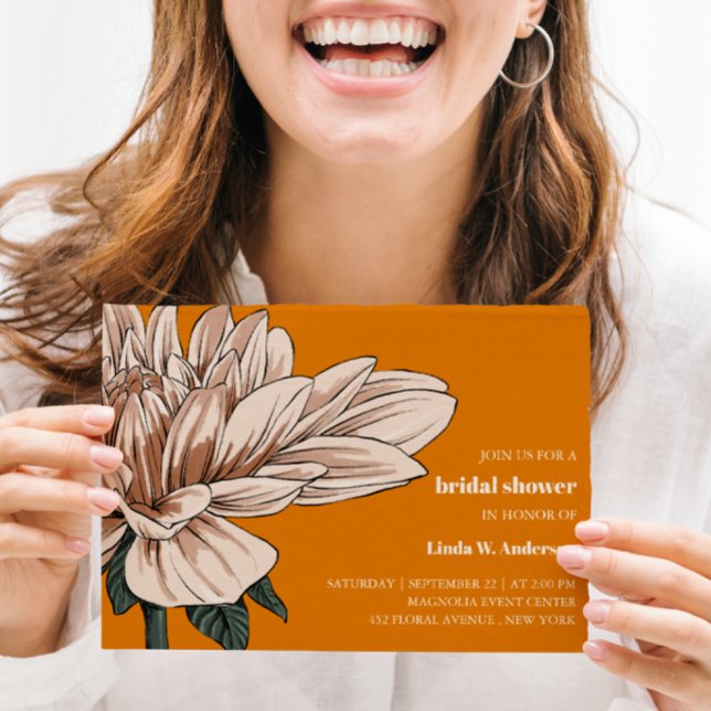 HAUSHALT Chic Blume Rost Elfenbeinküste Brautparty (Von Creator hochgeladen)