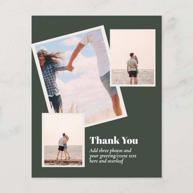 HAUSHALT DANK IHNEN Foto Collage Moderne Flyer (Vorne)