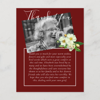 HAUSHALT Danke für das FOTO zur Beerdigung