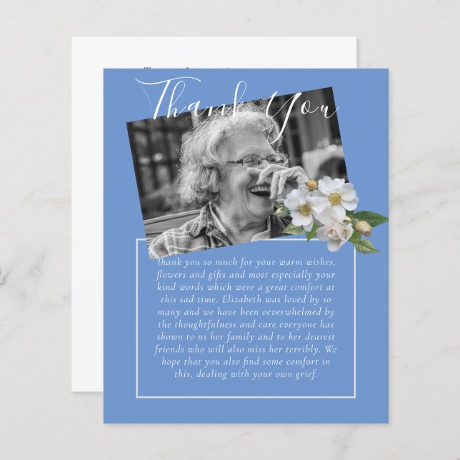 HAUSHALT Danke für das FOTO zur Beerdigung (Vorne/Hinten)