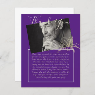 HAUSHALT Danke für das FOTO zur Beerdigung