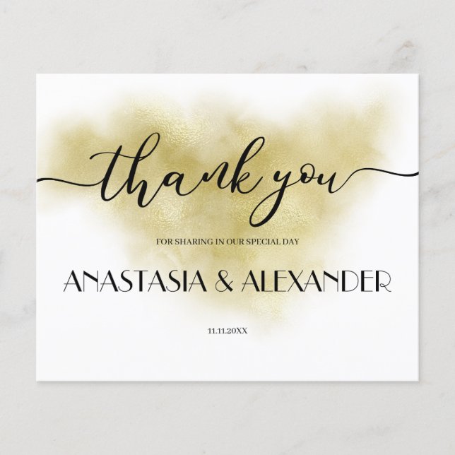 HAUSHALT/Dankeschön Karte. Flyer (Vorne)