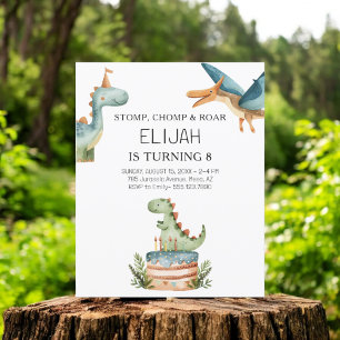 Haushalt Dinosaurier Geburtstag Kinder Party Einla