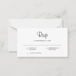 HAUSHALT Einfache elegante rustikale UAWG Hochzeit Mitteilungskarte