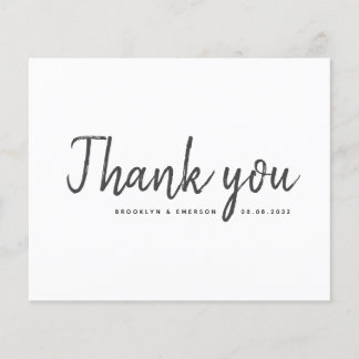 HAUSHALT Einfache Hochzeit Dankeschön Karte