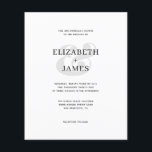 HAUSHALT Einfache moderne Minimalistische Hochzeit<br><div class="desc">HAUSHALT Einfache moderne Minimalistische Hochzeitseinladung</div>