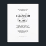 HAUSHALT Einfache moderne Minimalistische Hochzeit<br><div class="desc">HAUSHALT Einfache moderne Minimalistische Hochzeitseinladung</div>