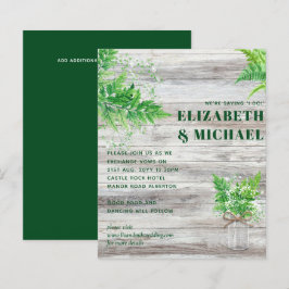 HAUSHALT einfarbige Fern Greenerity Einladung