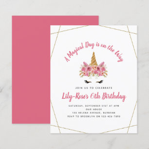 HAUSHALT - Einladung zum Geburtstag   Floral Unico