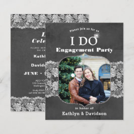 HAUSHALT Elegance Spitze I Tu Verlobung Einladung