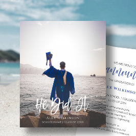 HAUSHALT Er tat es moderne Foto Grad Ankündigung