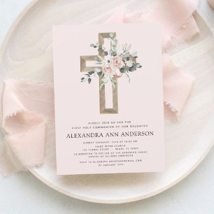 Haushalt Erste Heilige Kommunion Dusty Pink Rose